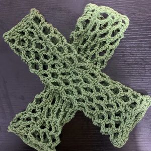 Crochet Fingerless Fishnet Gloves